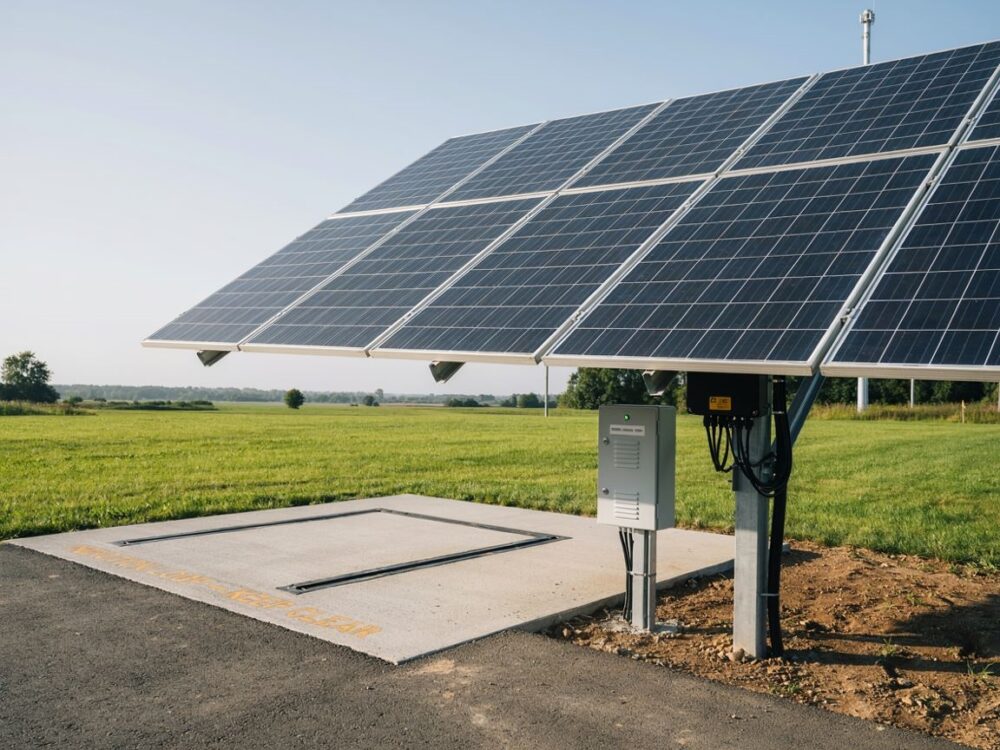 Moduły solarne i pętla indukcyjna