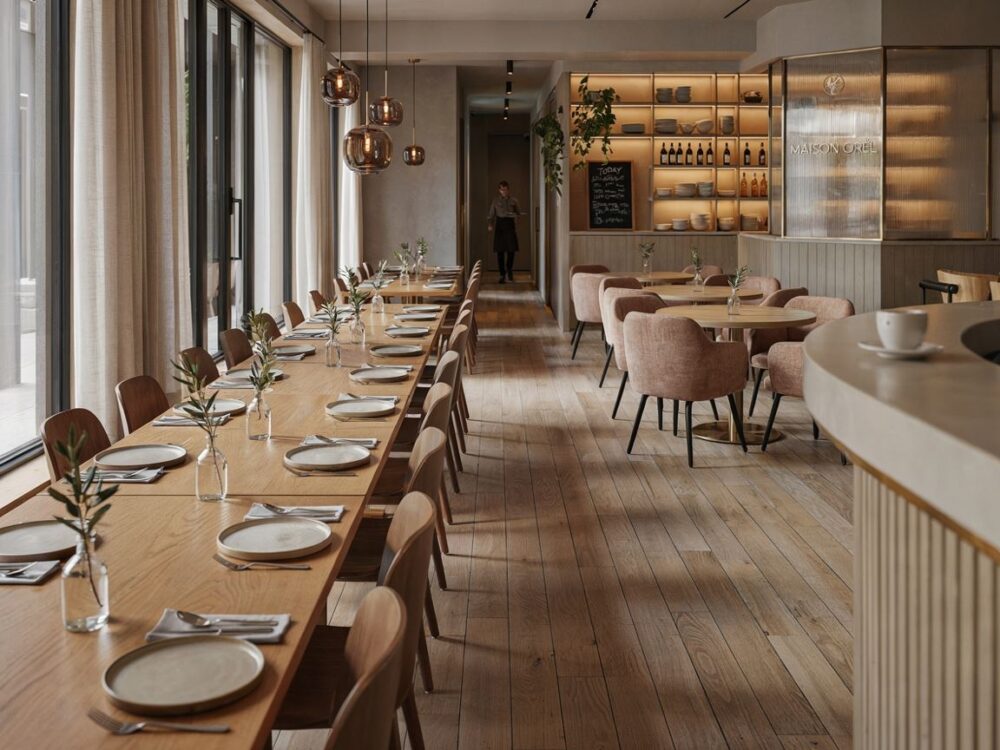 Przytulny wystrój restauracji