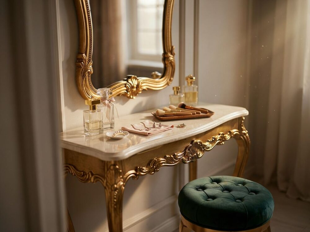 Toaletka glamour z lustrem